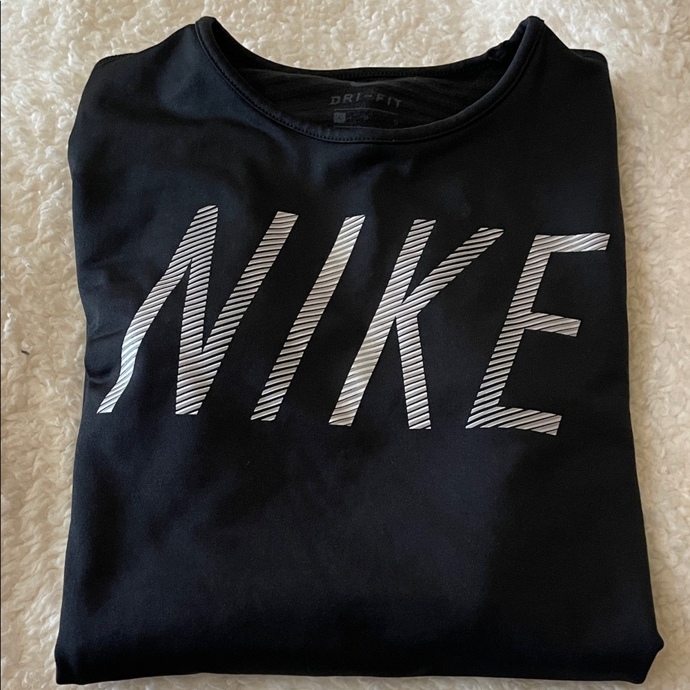 Nike Black Long Sleeve Dri-Fit -Girls